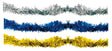 12' Long Tinsel, Specify Colors - Pack of