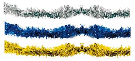 12' Long Tinsel, Specify Colors - Pack of