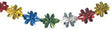 8" 15 Section Multi Colored Garland