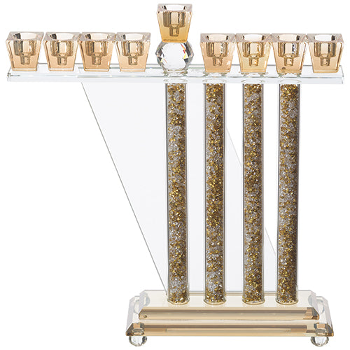 Crystal Elegant Hanukkiah 27.5x29 cm