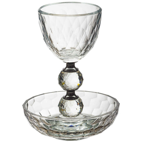 Crystal Kiddush Cup 14.5 cm contain 160ml / 5.4oz