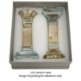 Pair of Crystal Elegant Candlesticks 16 cm