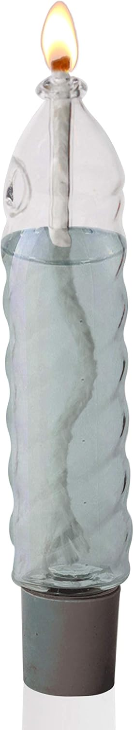 Twisted Candle Shape Glass