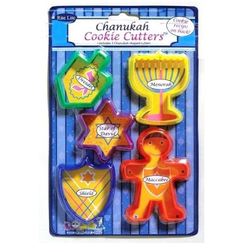 Chanukah Cookie Cutters - 5 Shaped Cutters