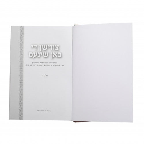 צווישן די שינעס - חלק ב - אידיש