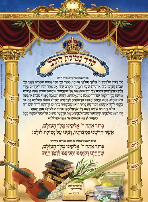 Laminated Poster 20" x 28"- Netilat Lulav # 1