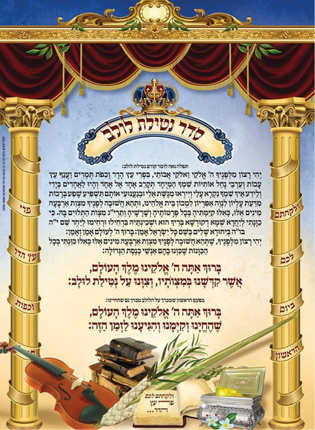 Laminated Poster 20" x 28"- Netilat Lulav # 1
