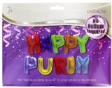 Happy Purim Balloon Bunting Multi Color