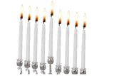 CHANNUKAH CANDLES WHITE