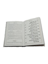 הגדה של פסח עם טייטש באידיש - כפתור ופרח PU Silver