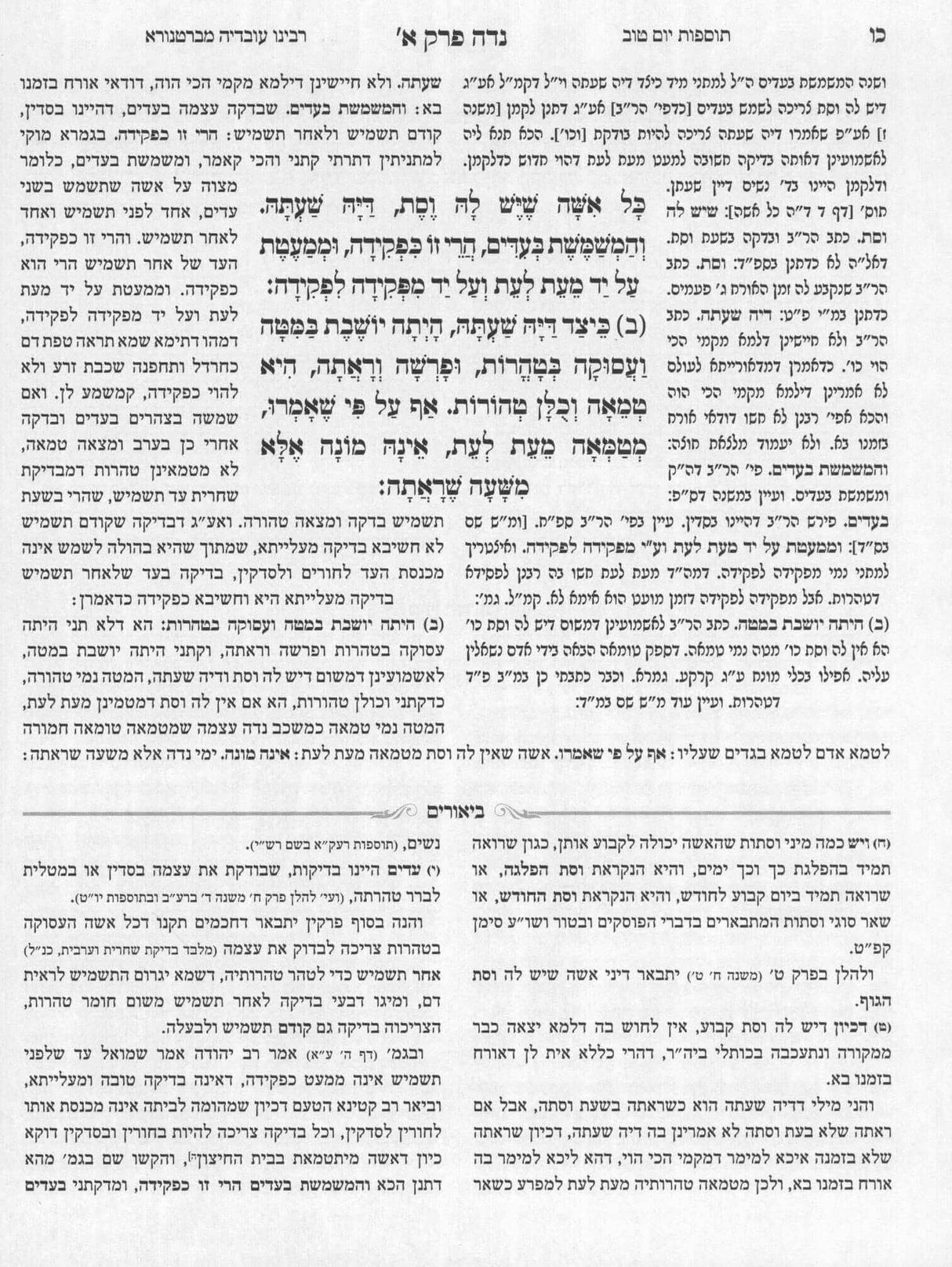 משניות המבואר כלילת יופי - מסכת נדה