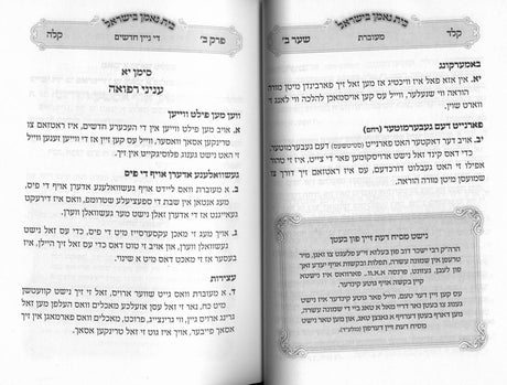 בית נאמן בישראל הל' יולדות - אידיש