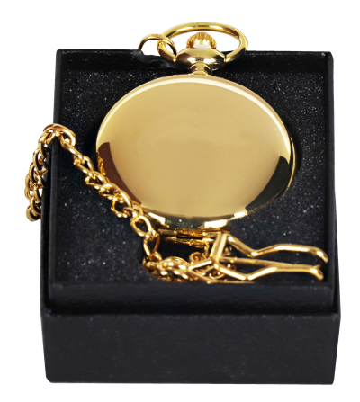Gold Pocket Watch With Chain Alef Beth
