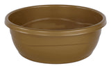 Plastic Washing Bowl Metallic Gold