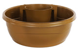 Plastic Washing Bowl Metallic Gold