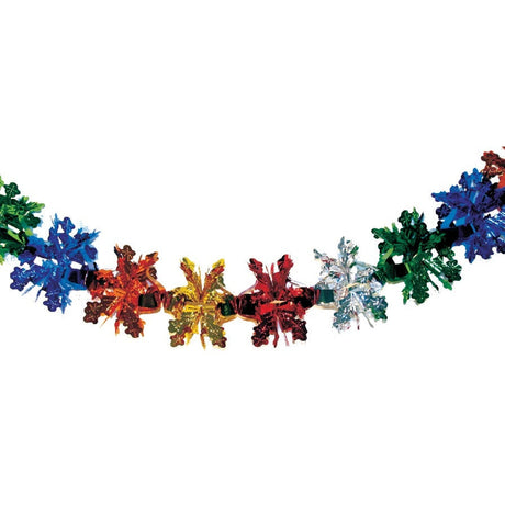 6" 24 Section Multi Colored Garland