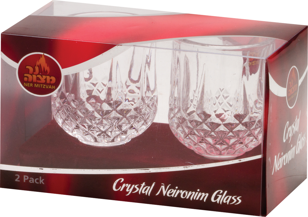 Ner Mitzvah Crystal Neironim Glass