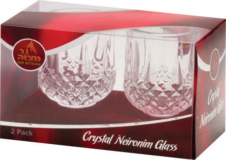 Ner Mitzvah Crystal Neironim Glass