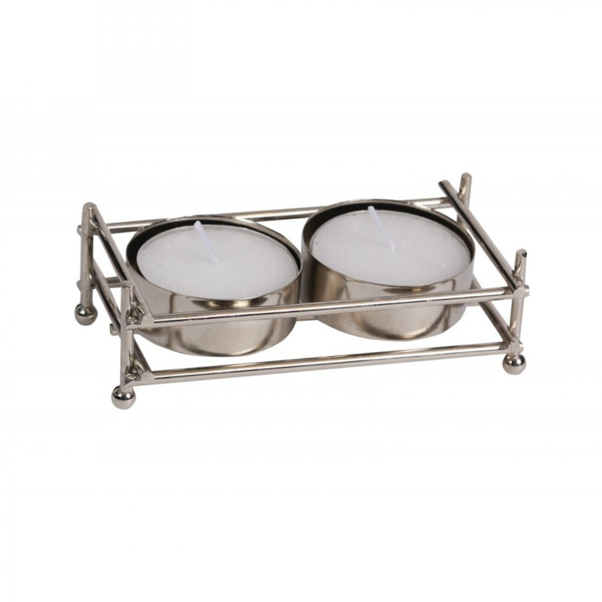 Nickel Plated Tealight Holder