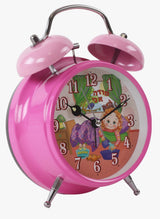 Modeh Ani Singing Alarm Clock Bell - Girl Pink 4.5x4.5 X 13/4"
