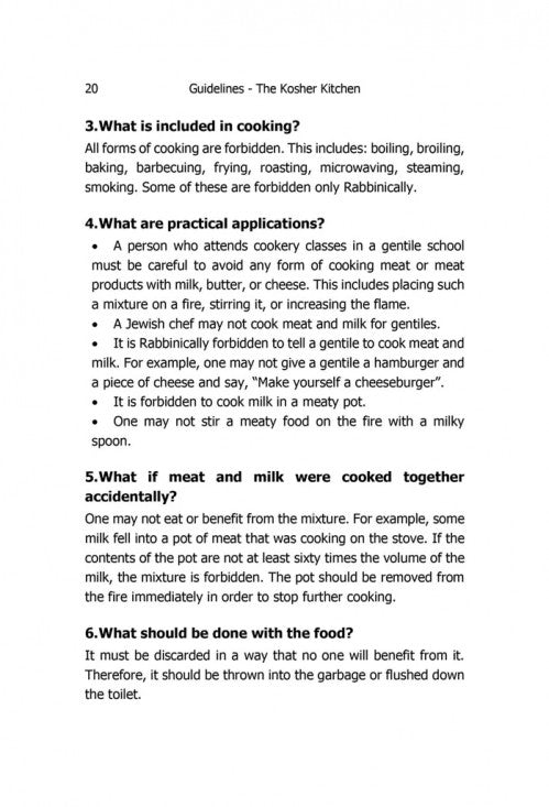 Guidelines The Kosher Kitchen