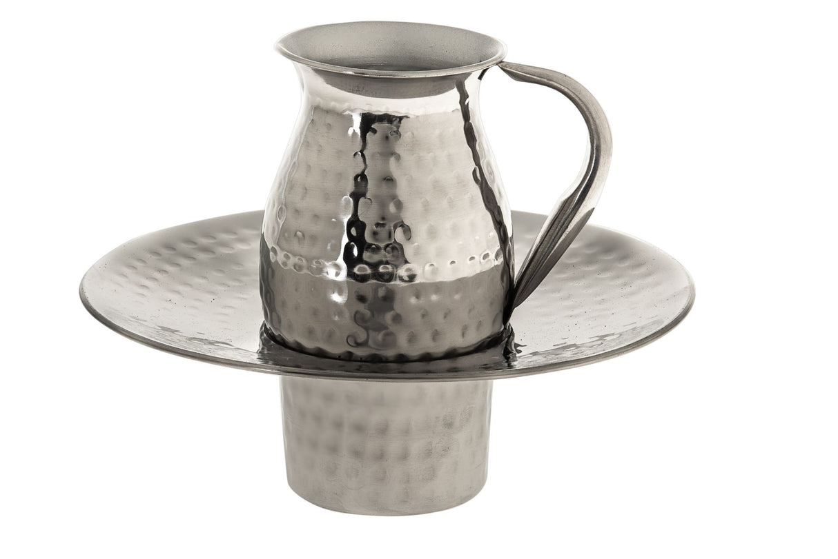 Mayim Achronim Small Stainless Steel  Hammered