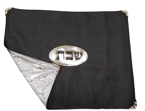 Real Lether Challah Cover (black)