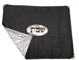 Real Lether Challah Cover (black)