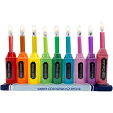 Crayons Hand Painted Ceramic Menorah