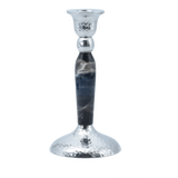 Marbleized Candle Stick - Black