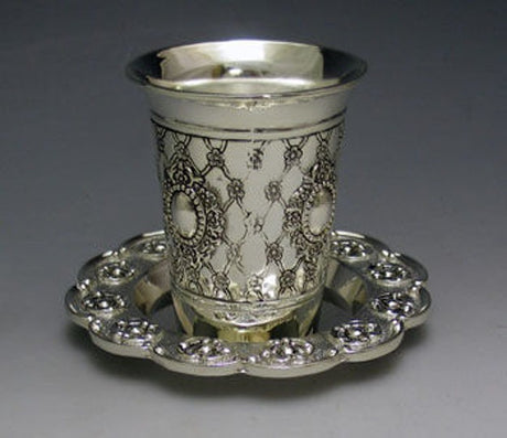 KIDDUSH CUP WITH TRAY #623