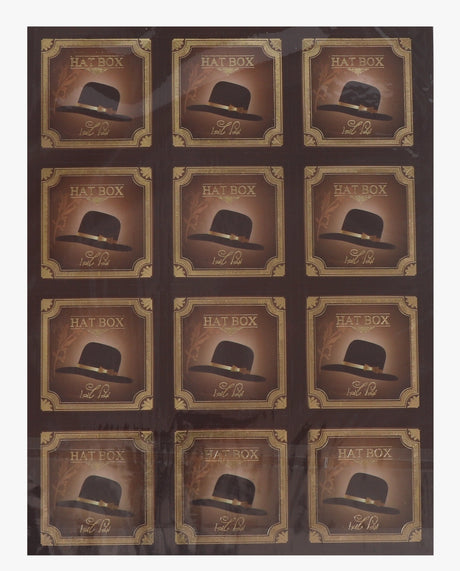 24 Black Hat Mazel Tov Stickers