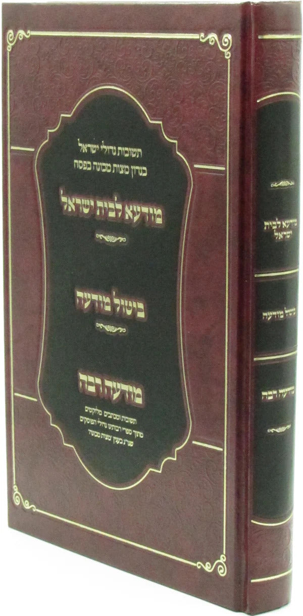 מודעא לבית ישראל / ביטול מודעה / מודעה רבה - מאשין מצות