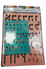 Aleph Beis Stencil Set