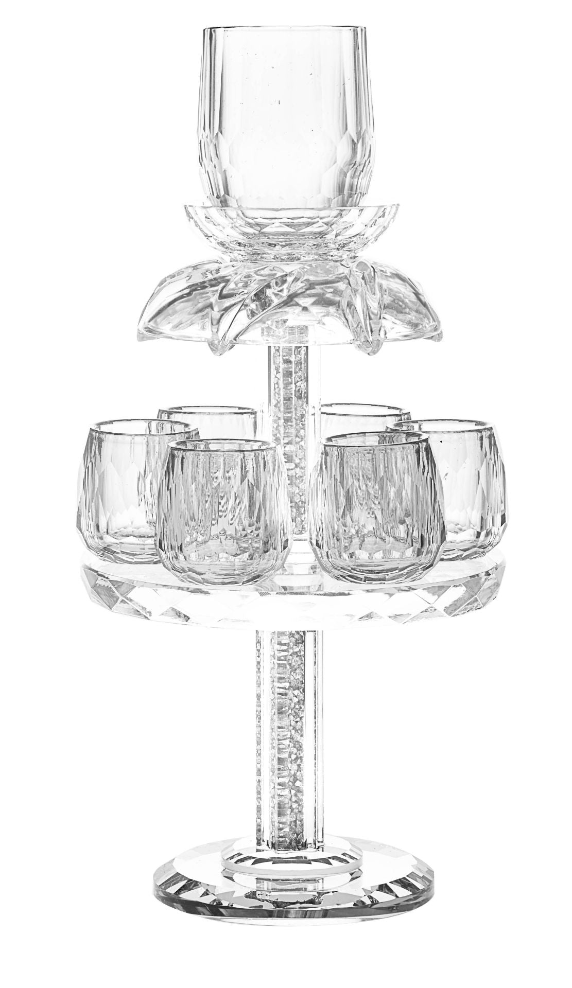 FOUNTAIN CRYSTAL WITH CRUSHED STONES