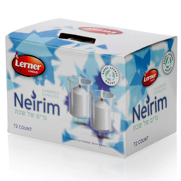 Lerner 4 Hour Neirim Candle 72 Ct