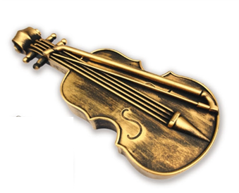 Plastic Violin for Noi Sukkah - Gold