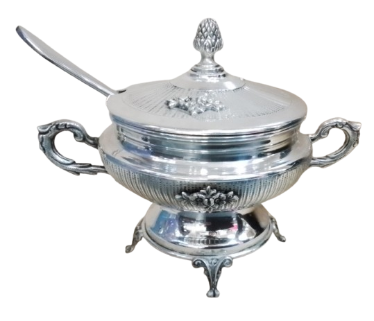 Silver Dipped Honey Dish