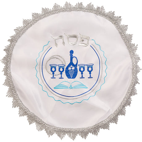 SATIN PASSOVER COVER 47 CM, WITH EMBROIDERY