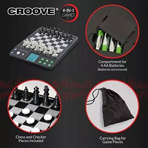 Electronic Chess Checkers With Exercise Talking and Tutor for Kids