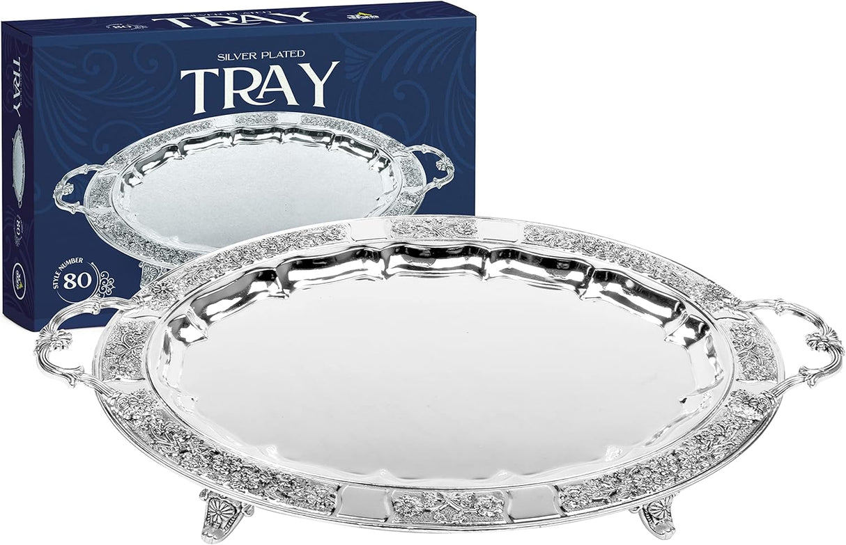 Silver Plated Oval Tray