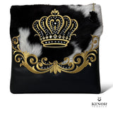 CHASSID STYLE TEFILLIN BAG LEATHER & FUR ( SHELF PRICE ONLY ) NON PERSONALISED