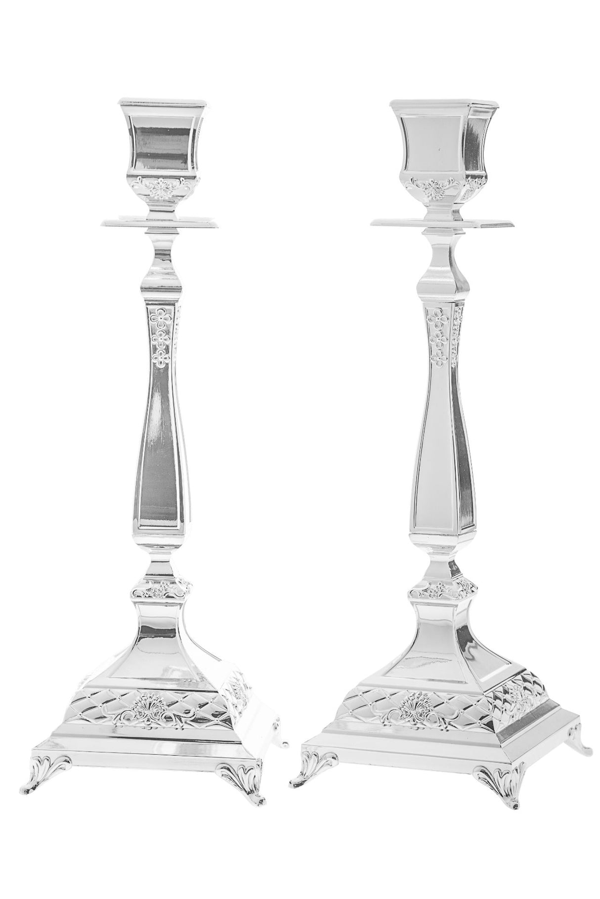 Candle Stick Silver Plated Large