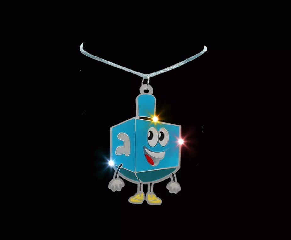 Light Up Dreidel Necklace