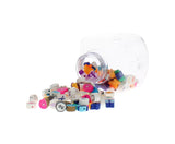 Chanukah Dreidel Filled With Beads (Approx 116 Beads)