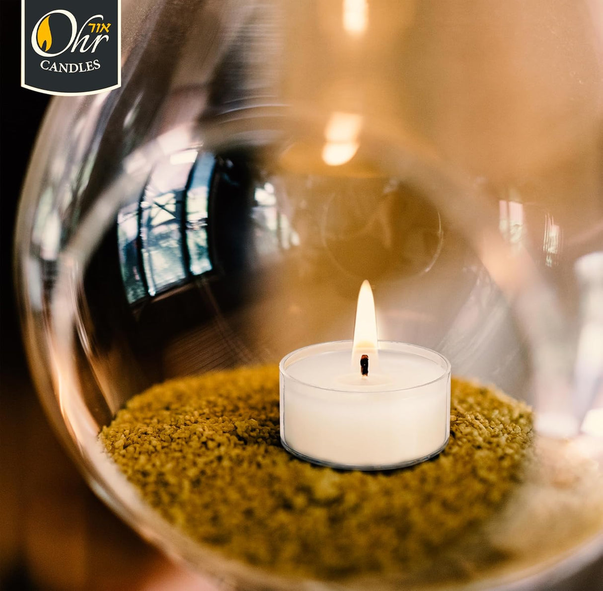 Ohr Tealight Candles in Clear Cup - 50 Pack