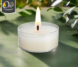 Ohr Tealight Candles in Clear Cup - 50 Pack