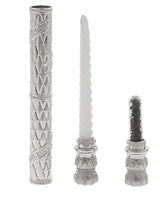 Candle holder and Spice box Silver Plated