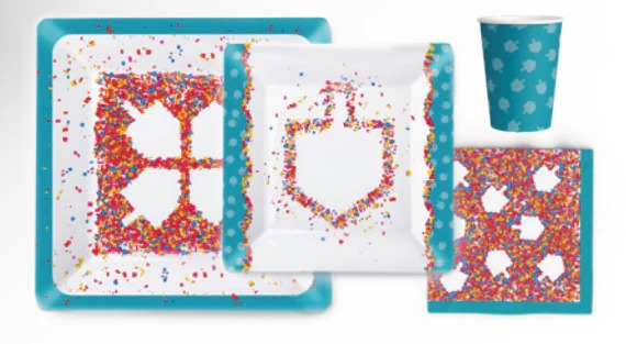 Chanukah "Confetti Collection" Table Set