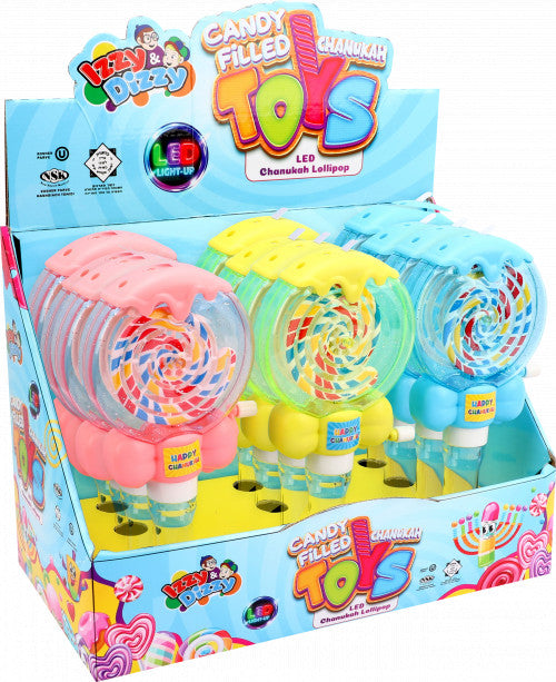 Candy Filled Chanukah Lollipop